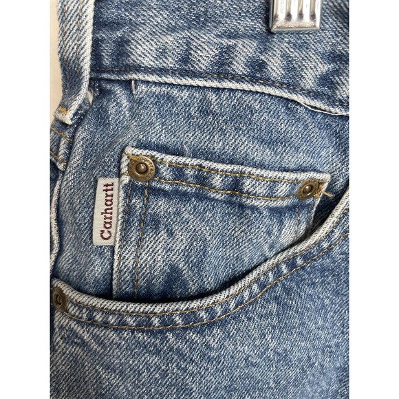 Carhartt Men’s Jeans 44X30, Blue Traditional Fit Denim, B180 STW, Logo - Picture 5 of 13